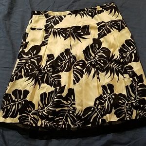 Laundry silk skirt black and white